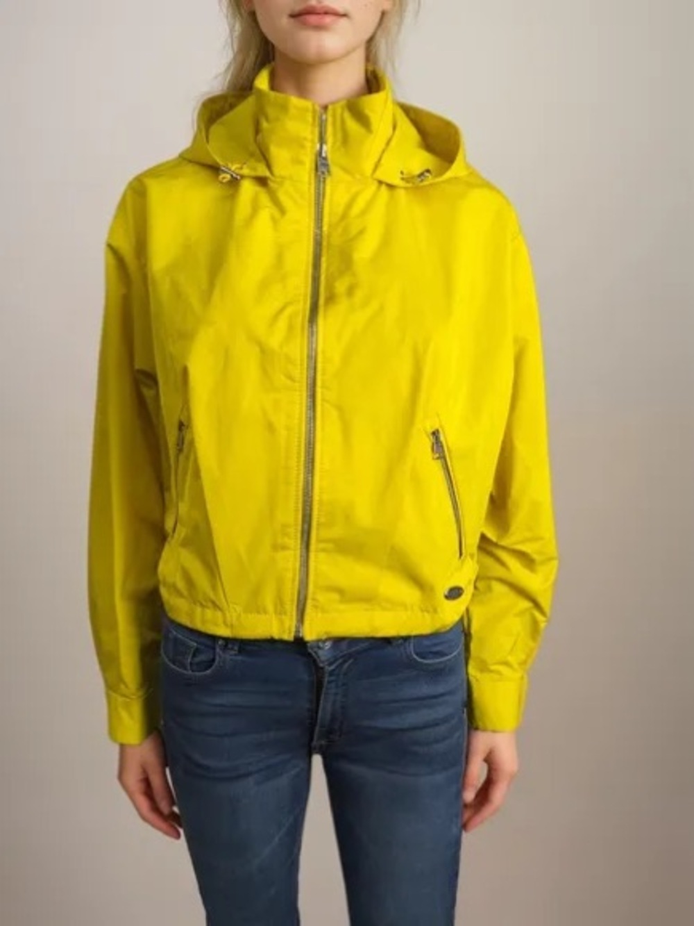 Coach Cadmium Zip Hooded Windbreaker